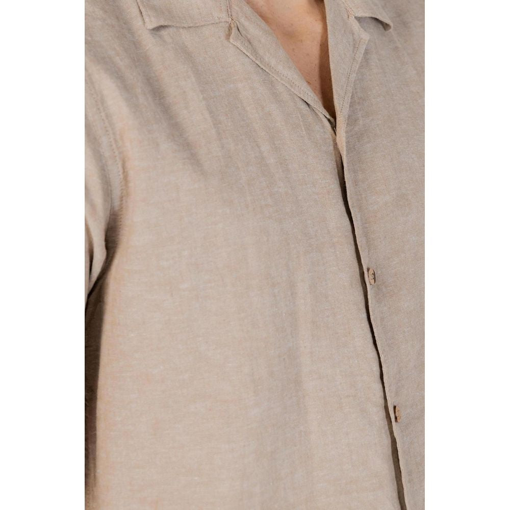 Hamaki-Ho Beige Linen Shortsleeve -   -  Hamaki-Ho.