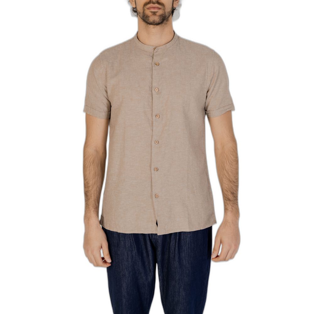 Hamaki-Ho Beige Linen Shortsleeve -   -  Hamaki-Ho.