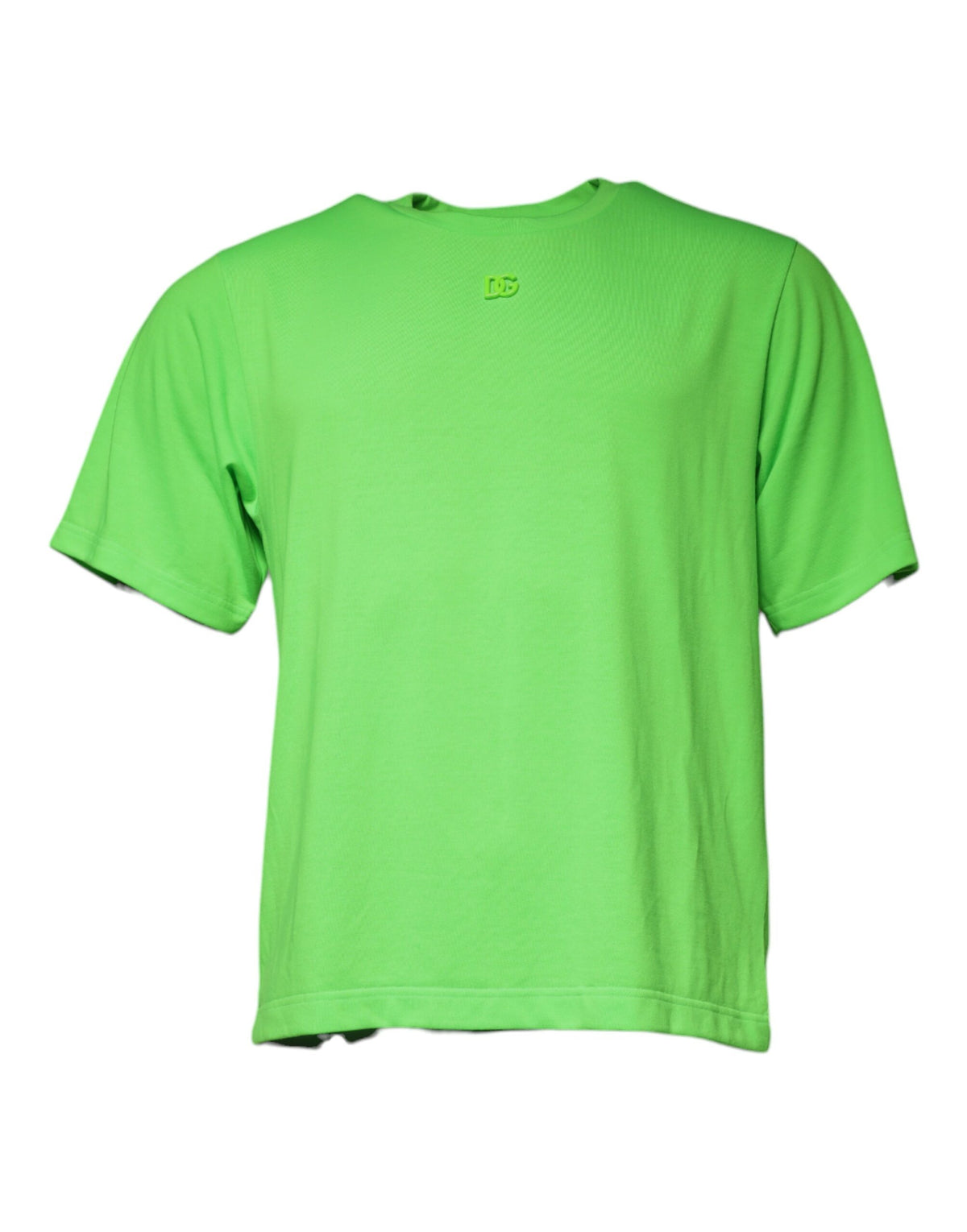 Dolce & Gabbana Green Logo Round Neck Short Sleeves T-shirt -   -  Dolce & Gabbana.