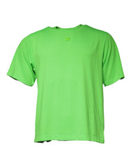 Dolce & Gabbana Green Logo Round Neck Short Sleeves T-shirt -   -  Dolce & Gabbana.
