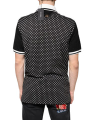 Dolce & Gabbana Black White Stripes Collared Polo T-shirt -   -  Dolce & Gabbana.