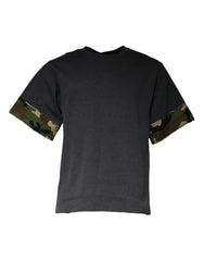Dolce & Gabbana Dark Gray Camouflage Crew Neck T-shirt -   -  Dolce & Gabbana.