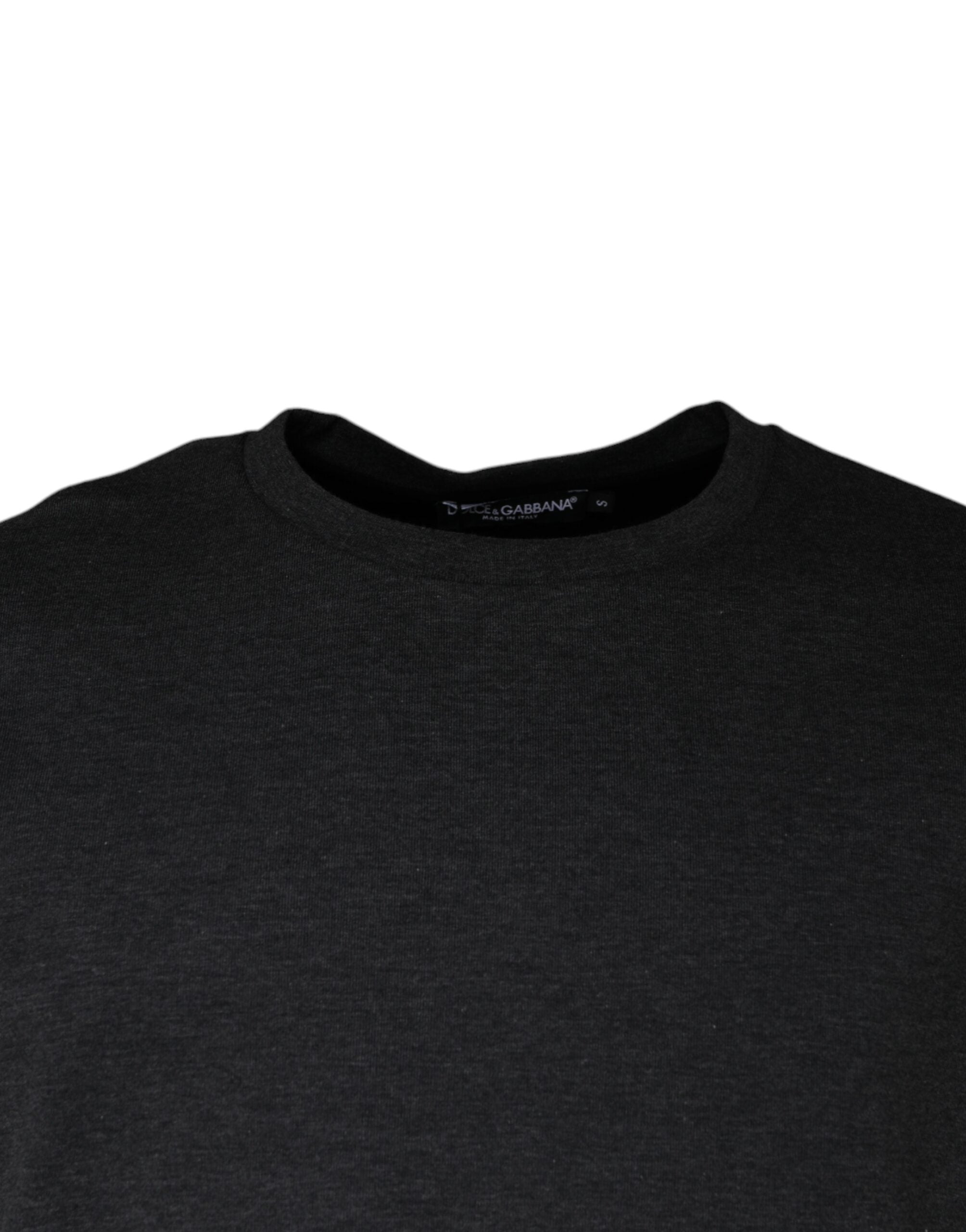 Dolce & Gabbana Dark Gray Camouflage Crew Neck T-shirt -   -  Dolce & Gabbana.