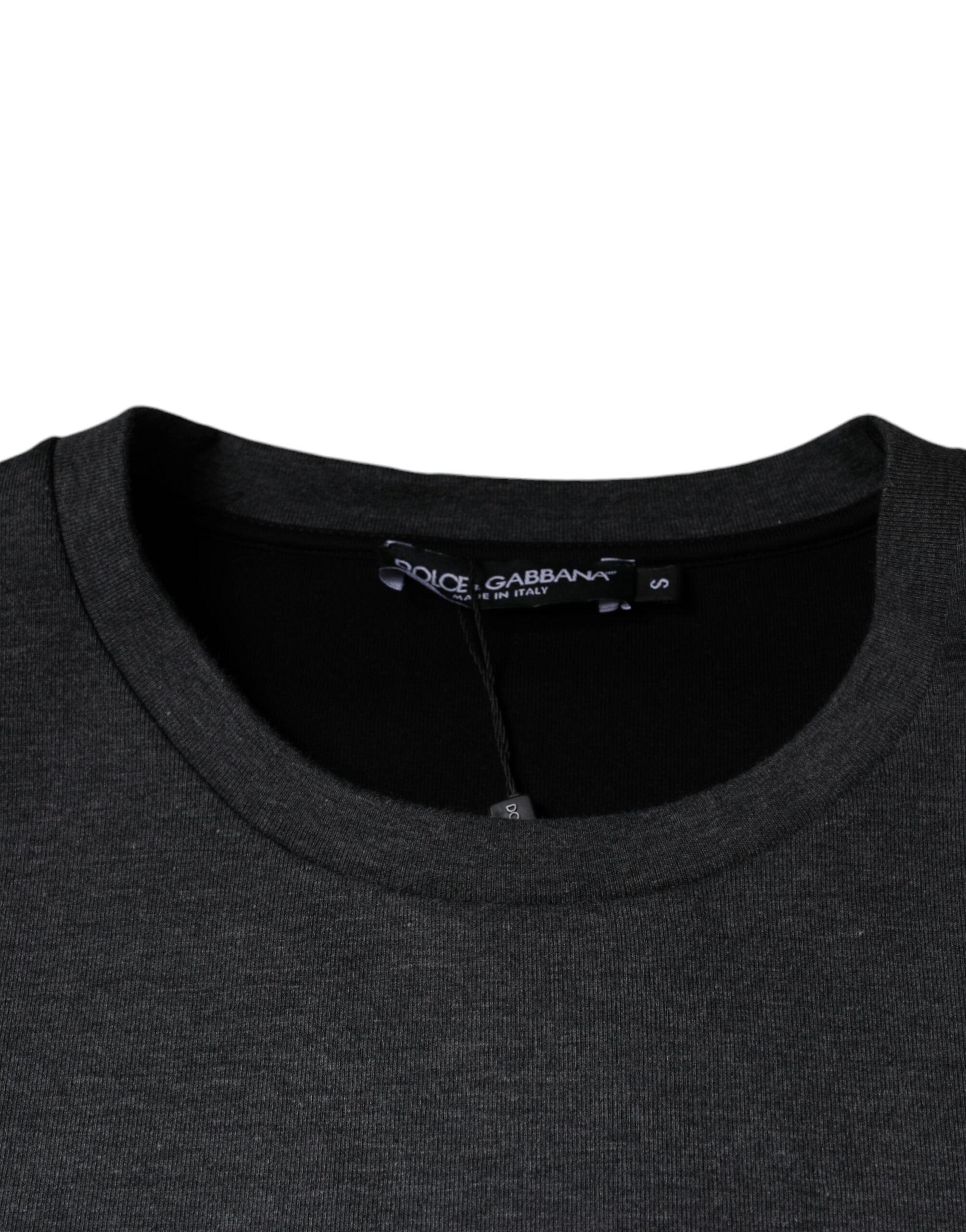 Dolce & Gabbana Dark Gray Camouflage Crew Neck T-shirt -   -  Dolce & Gabbana.