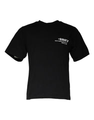 Dolce & Gabbana Black Amore Print Cotton Crew Neck T-shirt -   -  Dolce & Gabbana.