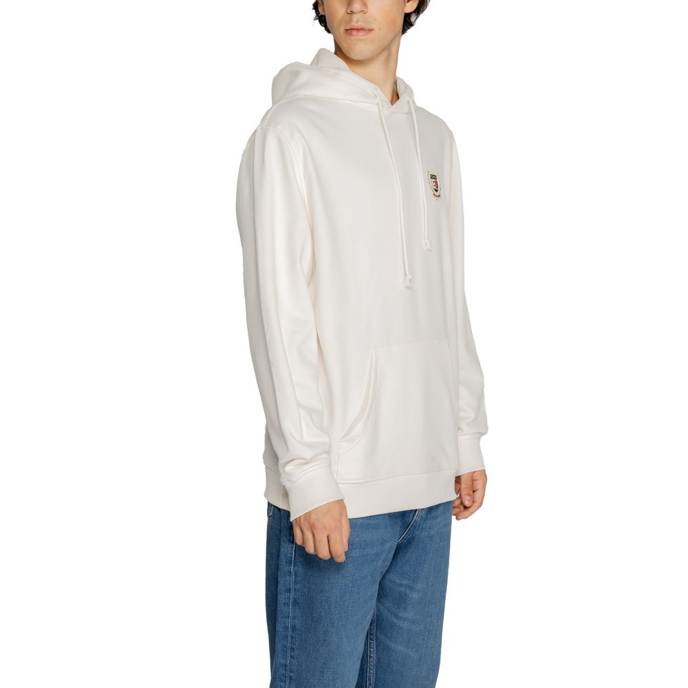 Tommy Hilfiger Jeans White Cotton Hoody -   -  Tommy Hilfiger Jeans.