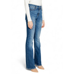 Guess Blue Cotton Bootcut Jean -   -  Guess.