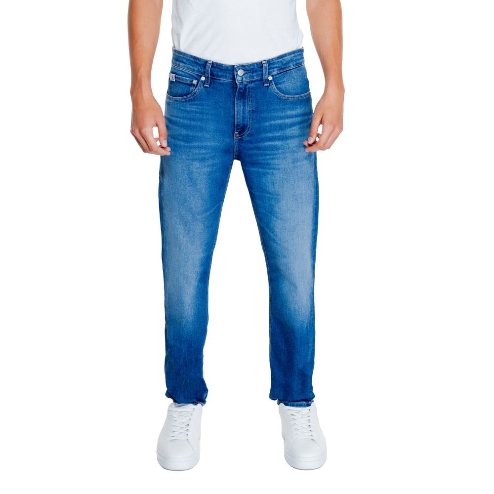Calvin Klein Jeans Blue Recycled Cotton Jeans & Pant -   -  Calvin Klein Jeans.