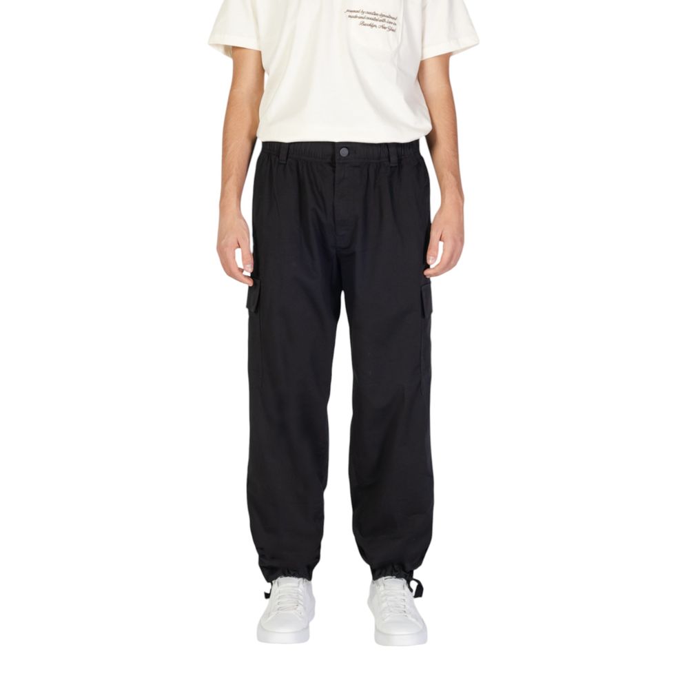 Calvin Klein Jeans Black Recycled Cotton Pant -   -  Calvin Klein Jeans.