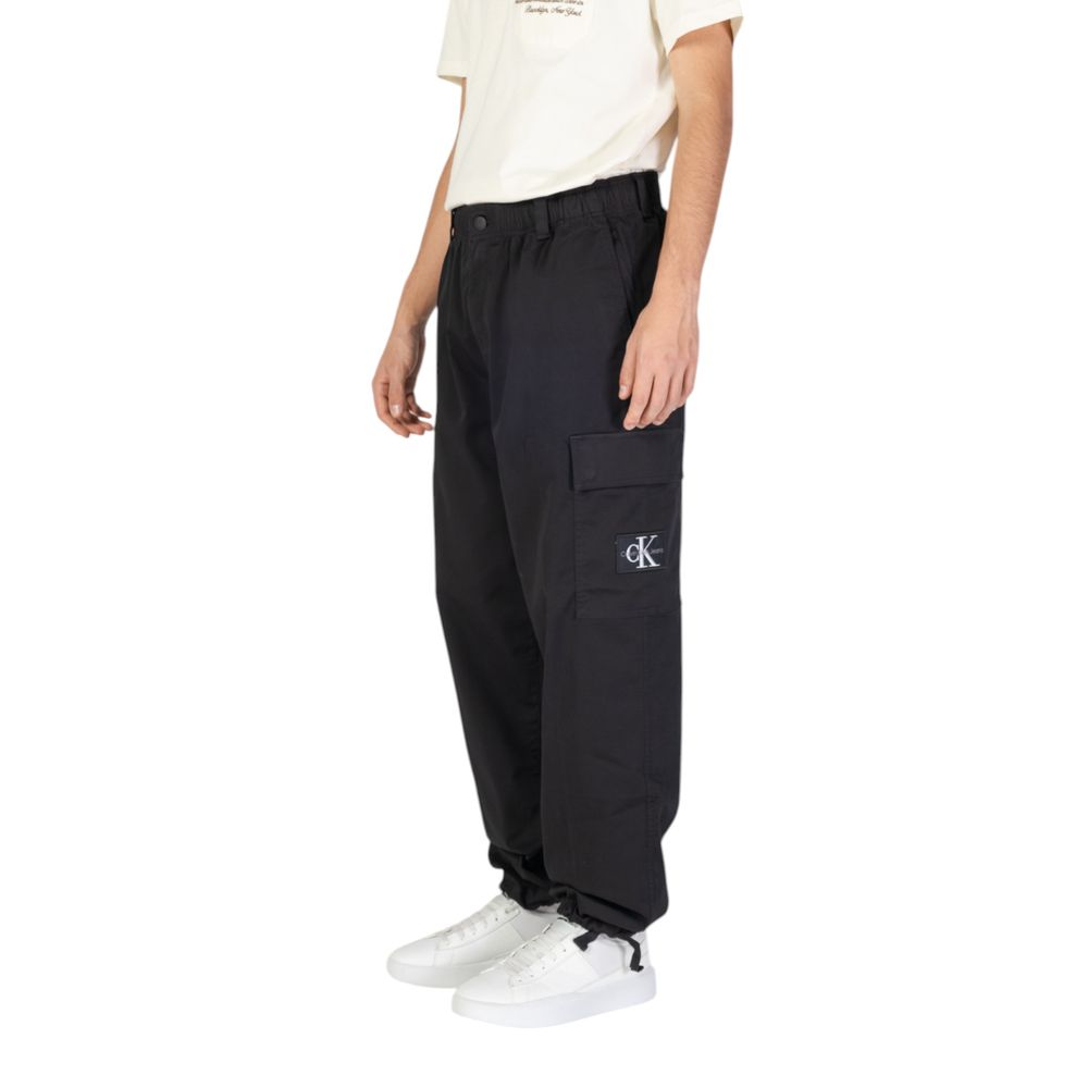 Calvin Klein Jeans Black Recycled Cotton Pant -   -  Calvin Klein Jeans.