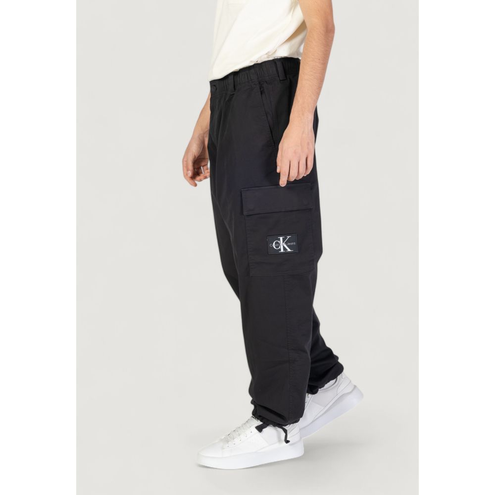 Calvin Klein Jeans Black Recycled Cotton Pant -   -  Calvin Klein Jeans.