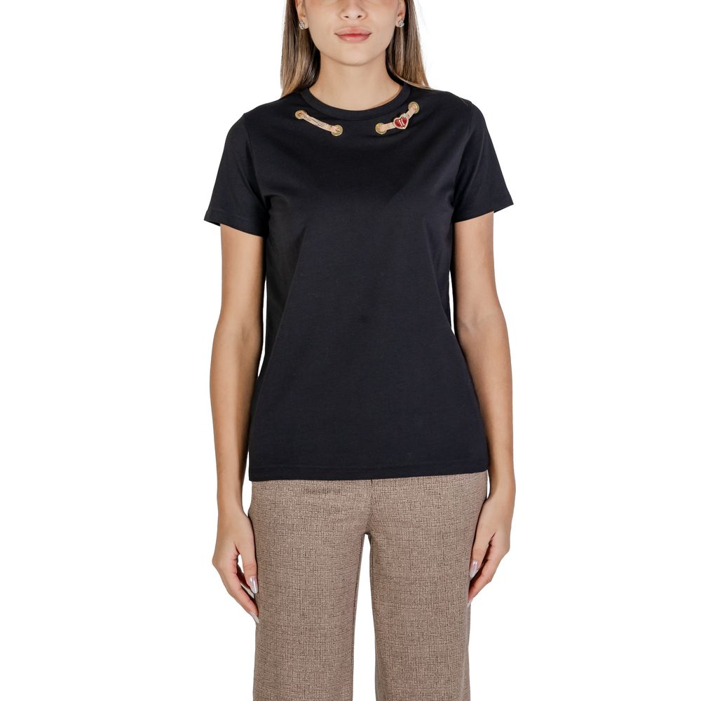 Alviero Martini Prima Classe Black Cotton T-Shirt -   -  Alviero Martini Prima Classe.