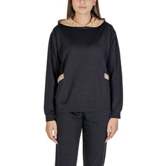 Alviero Martini Prima Classe Black Cotton Hoody -   -  Alviero Martini Prima Classe.