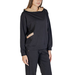 Alviero Martini Prima Classe Black Cotton Hoody -   -  Alviero Martini Prima Classe.
