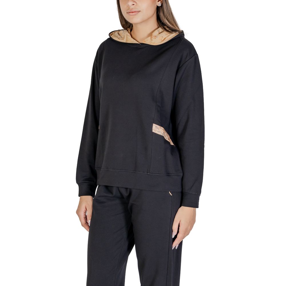 Alviero Martini Prima Classe Black Cotton Hoody -   -  Alviero Martini Prima Classe.