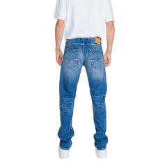 Replay Blue Cotton Relaxed Fit Jean -   -  Replay.