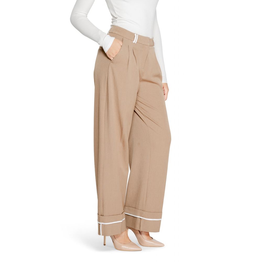 Only Brown Recycled Polyester Pant -   -  Only.
