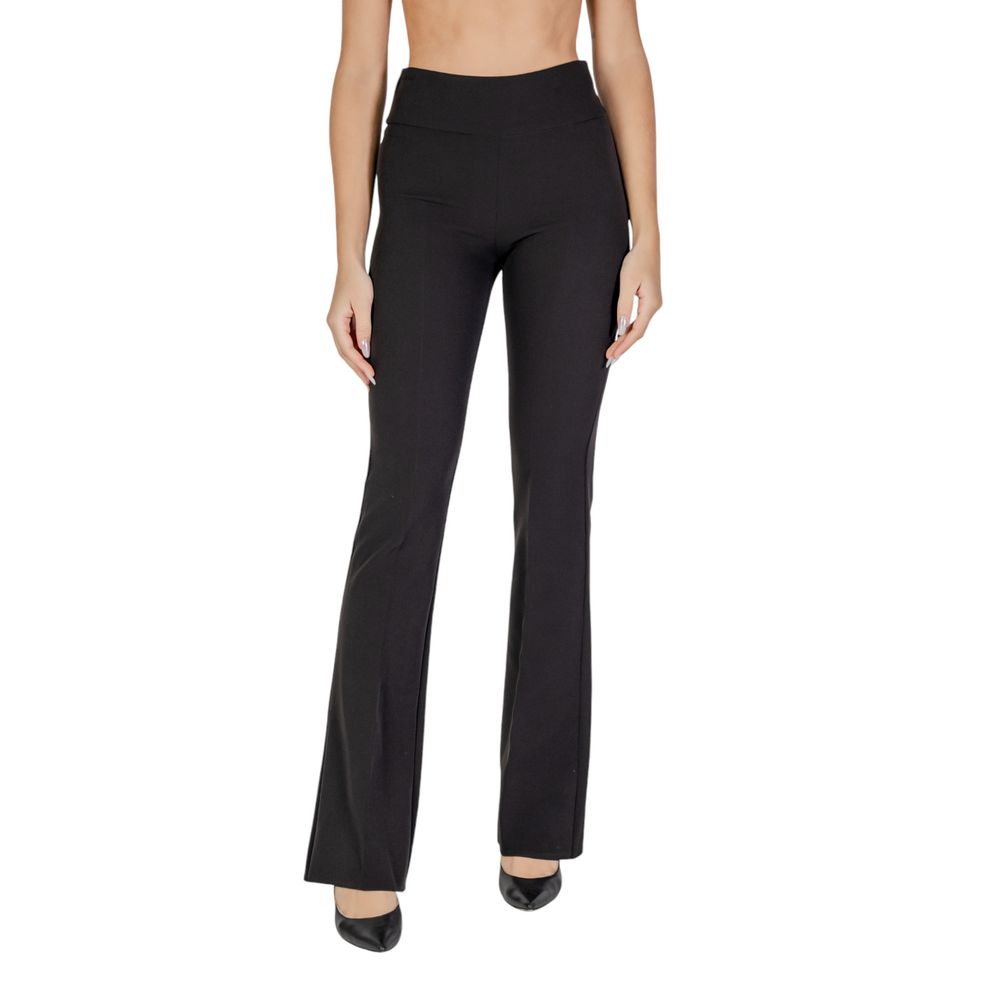 Sandro Ferrone Black Polyester Pant -   -  Sandro Ferrone.