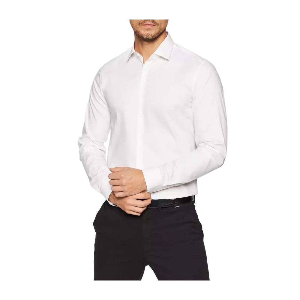 Calvin Klein White Cotton Shirt -   -  Calvin Klein.
