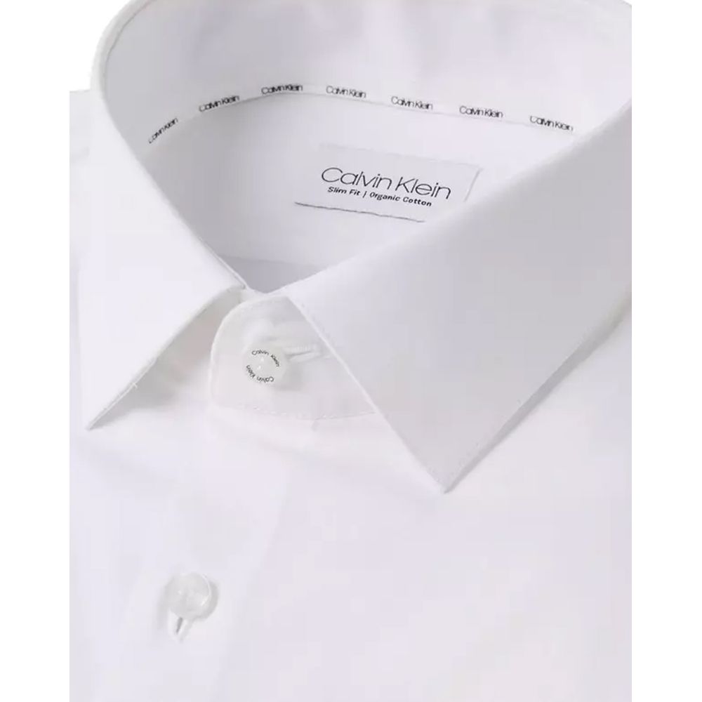 Calvin Klein White Cotton Shirt -   -  Calvin Klein.