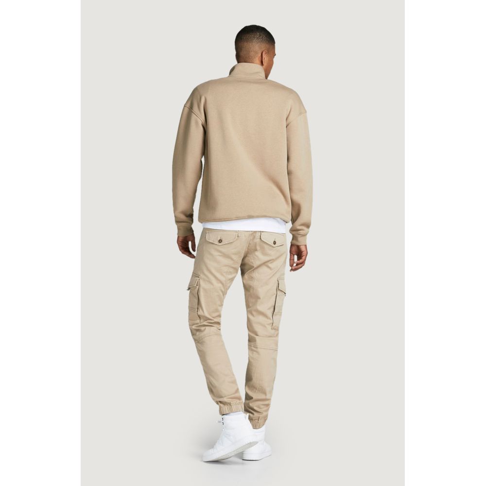 Jack Jones Beige Cotton Pant -   -  Jack Jones.
