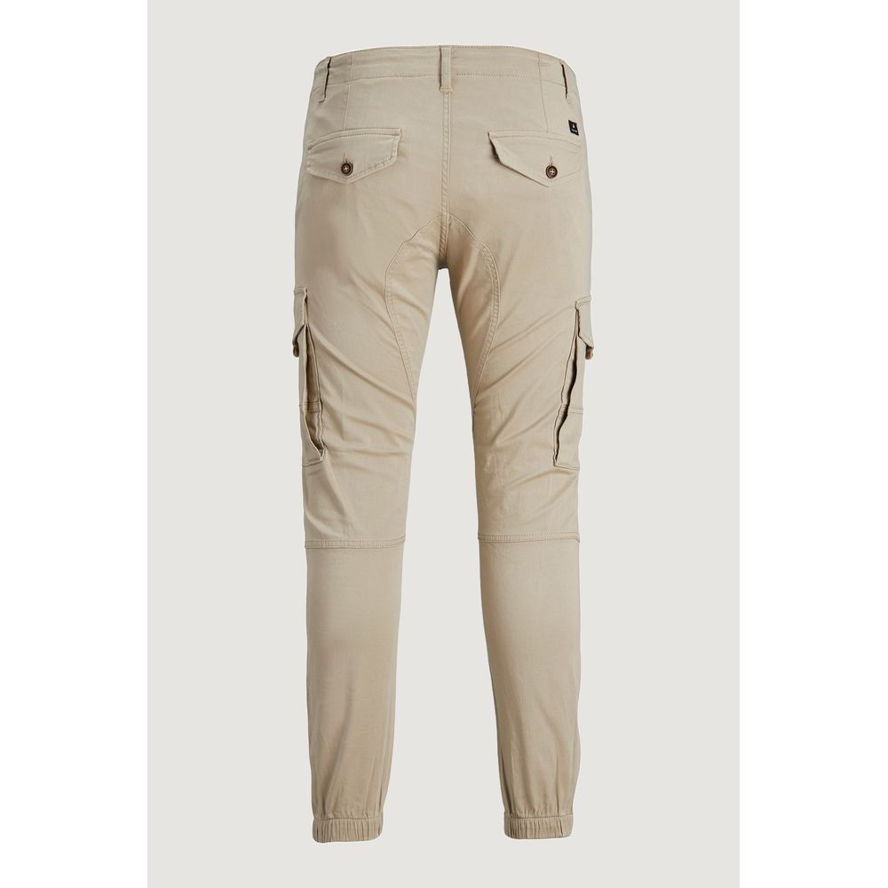 Jack Jones Beige Cotton Pant -   -  Jack Jones.