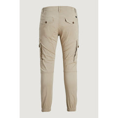 Jack Jones Beige Cotton Pant -   -  Jack Jones.