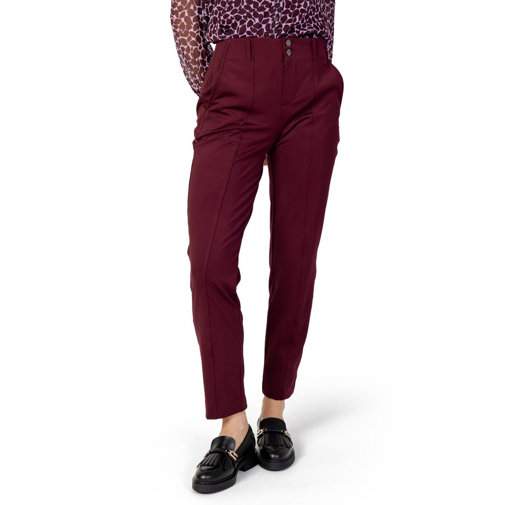 Street One Bordeaux Polyester Pant -   -  Street One.