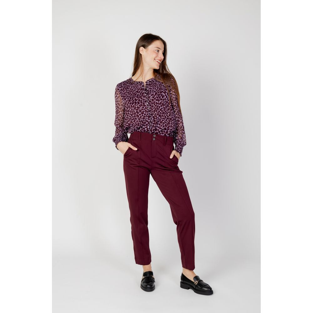 Street One Bordeaux Polyester Pant -   -  Street One.