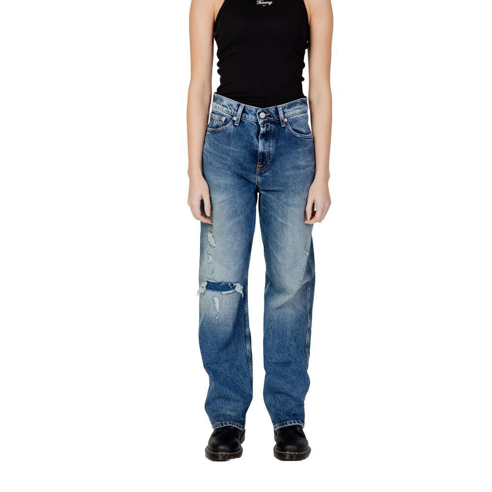 Tommy Hilfiger Jeans Blue Recycled Cotton Mom Jean -   -  Tommy Hilfiger Jeans.