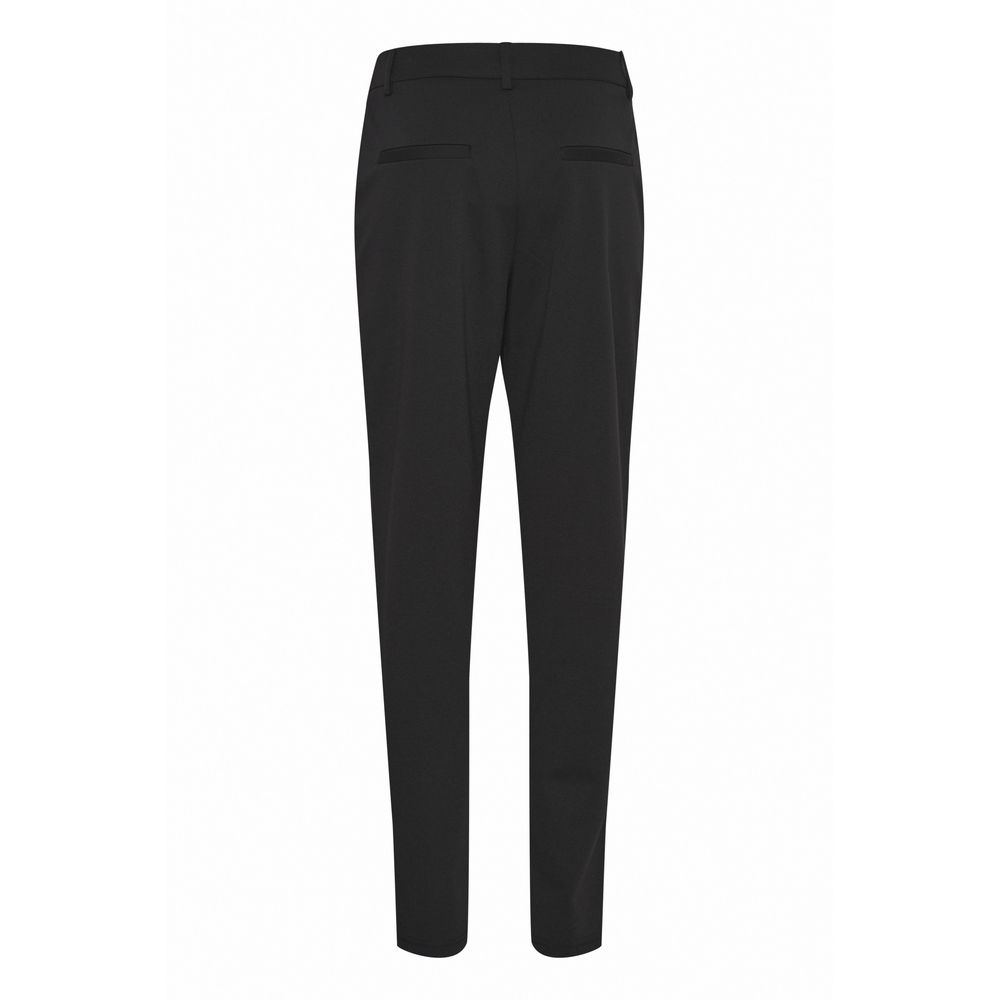 ICHI Black Recycled Polyester Pant -   -  ICHI.