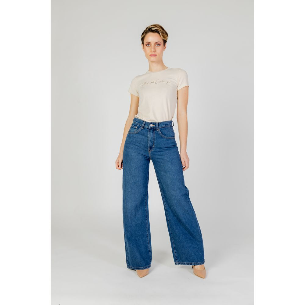 Only Blue Cotton Relaxed Fit Jean -   -  Only.