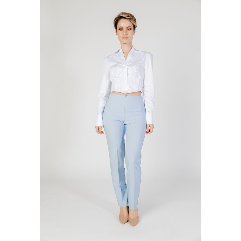 Sandro Ferrone Blue Polyester Pant -   -  Sandro Ferrone.