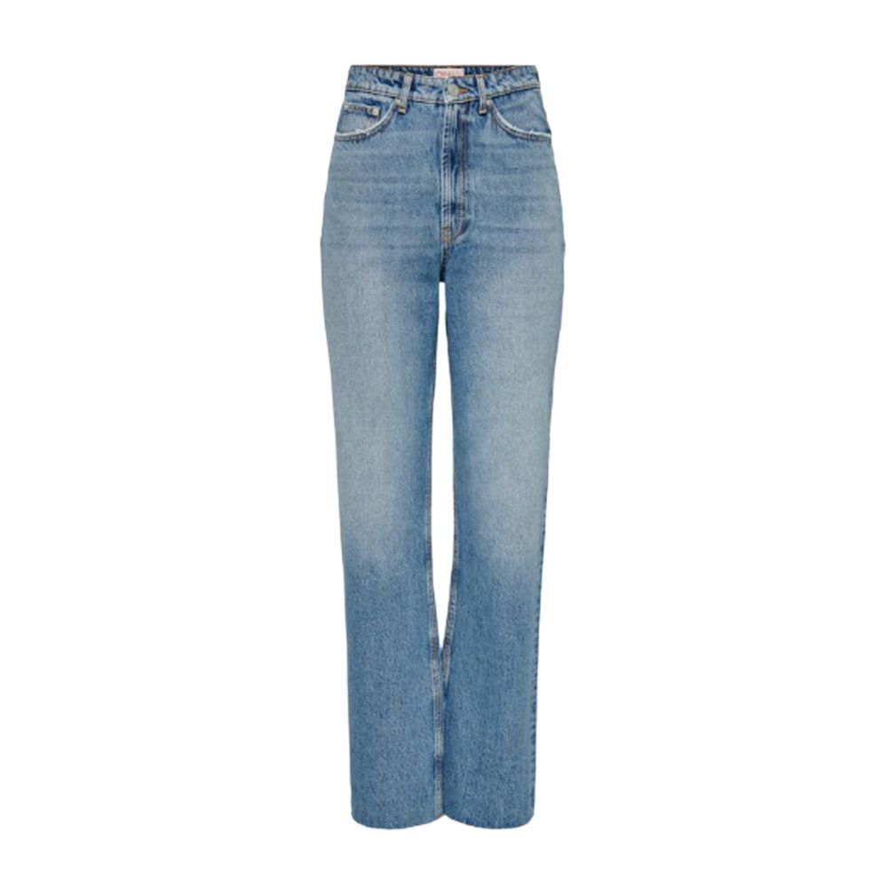 Only Light Blue Cotton Relaxed Fit Jean -   -  Only.
