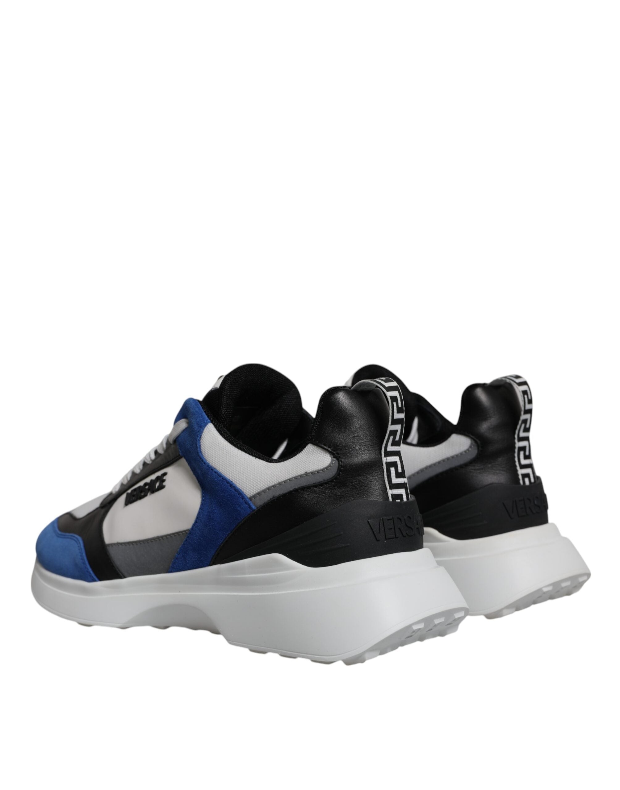Versace Multicolor Canvas Quad Fabric Medusa Low Top Sneakers Shoes -   -  Versace.