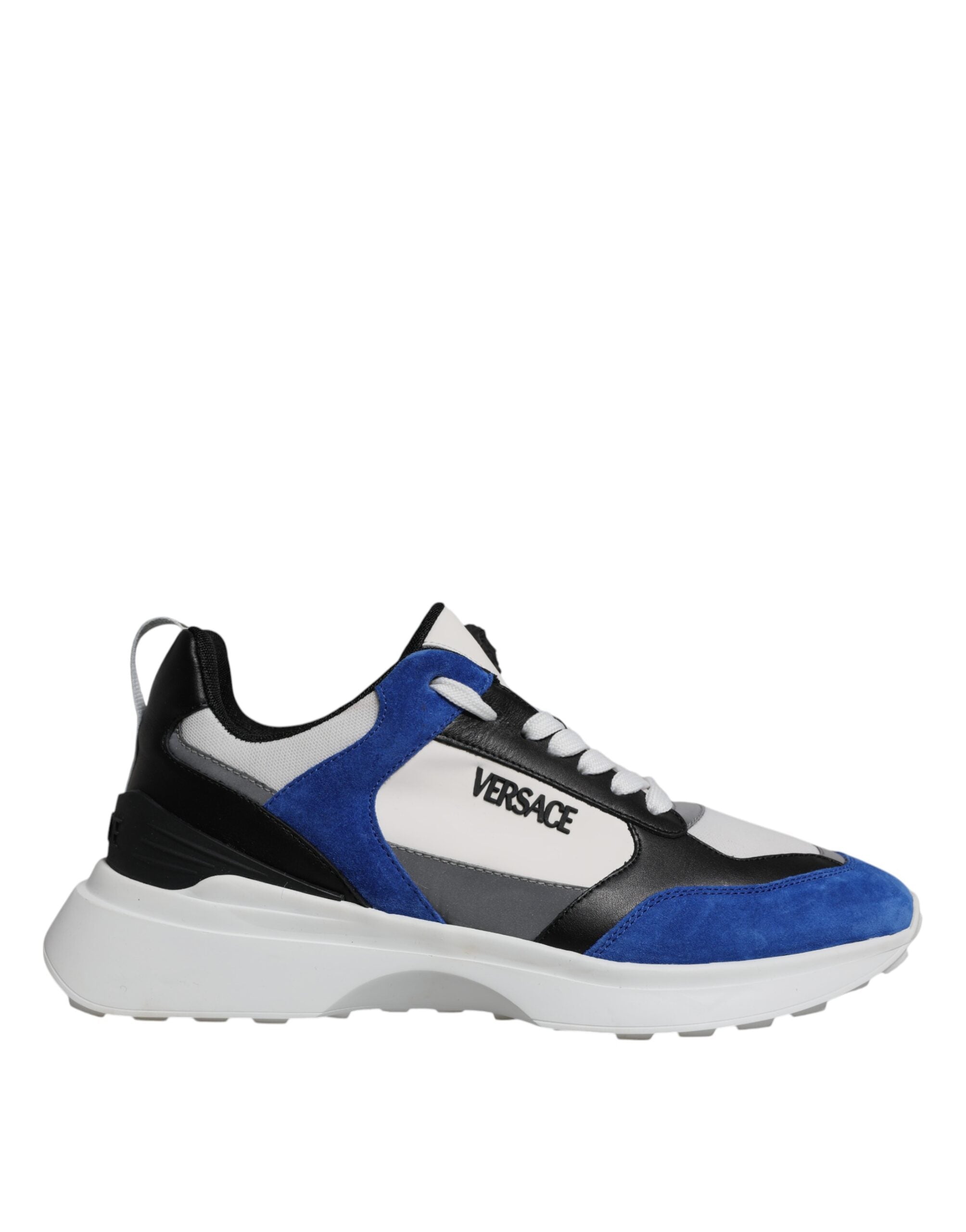 Versace Multicolor Canvas Quad Fabric Medusa Low Top Sneakers Shoes -   -  Versace.