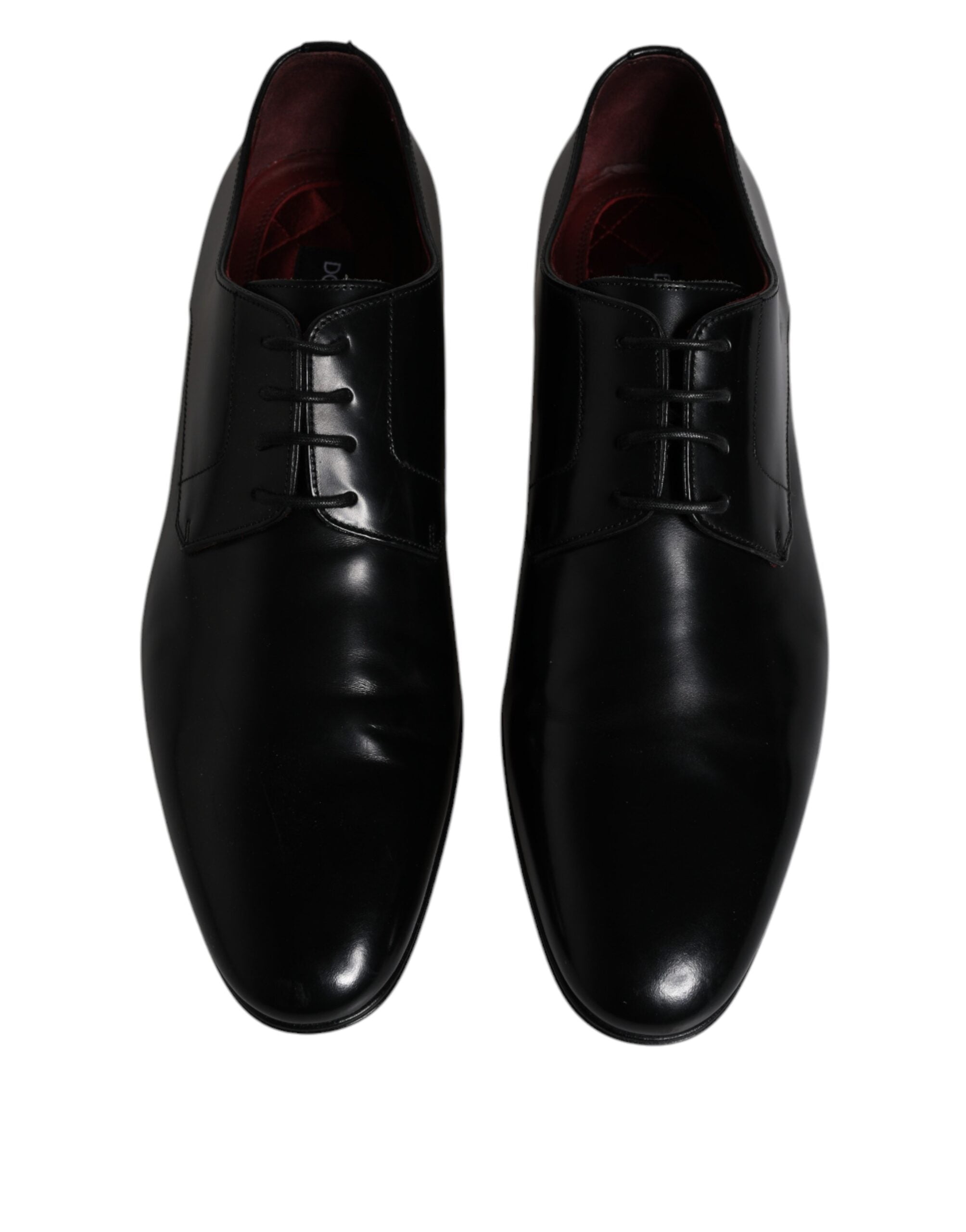Dolce & Gabbana Black Leather Lace Up Men Derby Formal Shoes -   -  Dolce & Gabbana.
