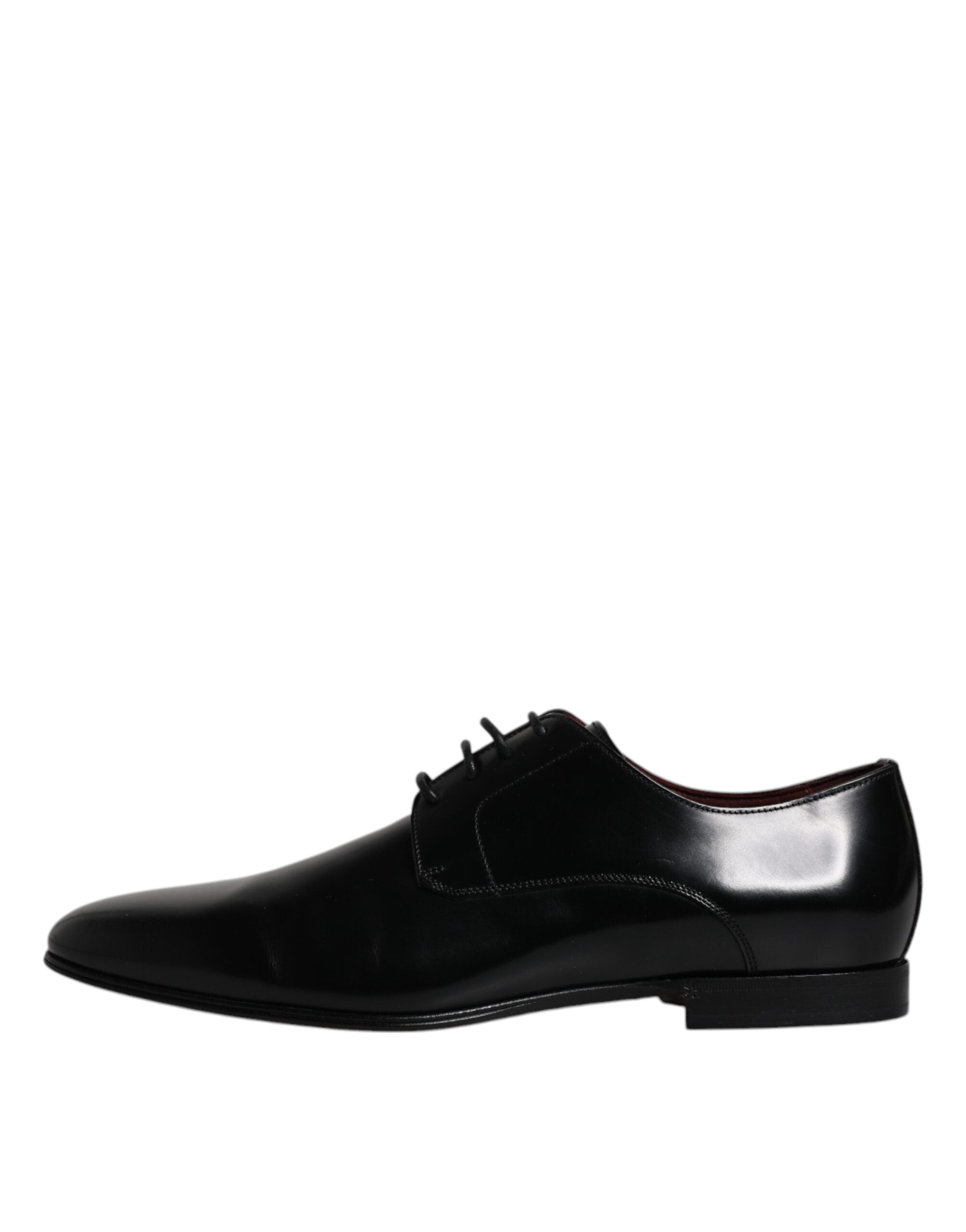 Dolce & Gabbana Black Leather Lace Up Men Derby Formal Shoes -   -  Dolce & Gabbana.