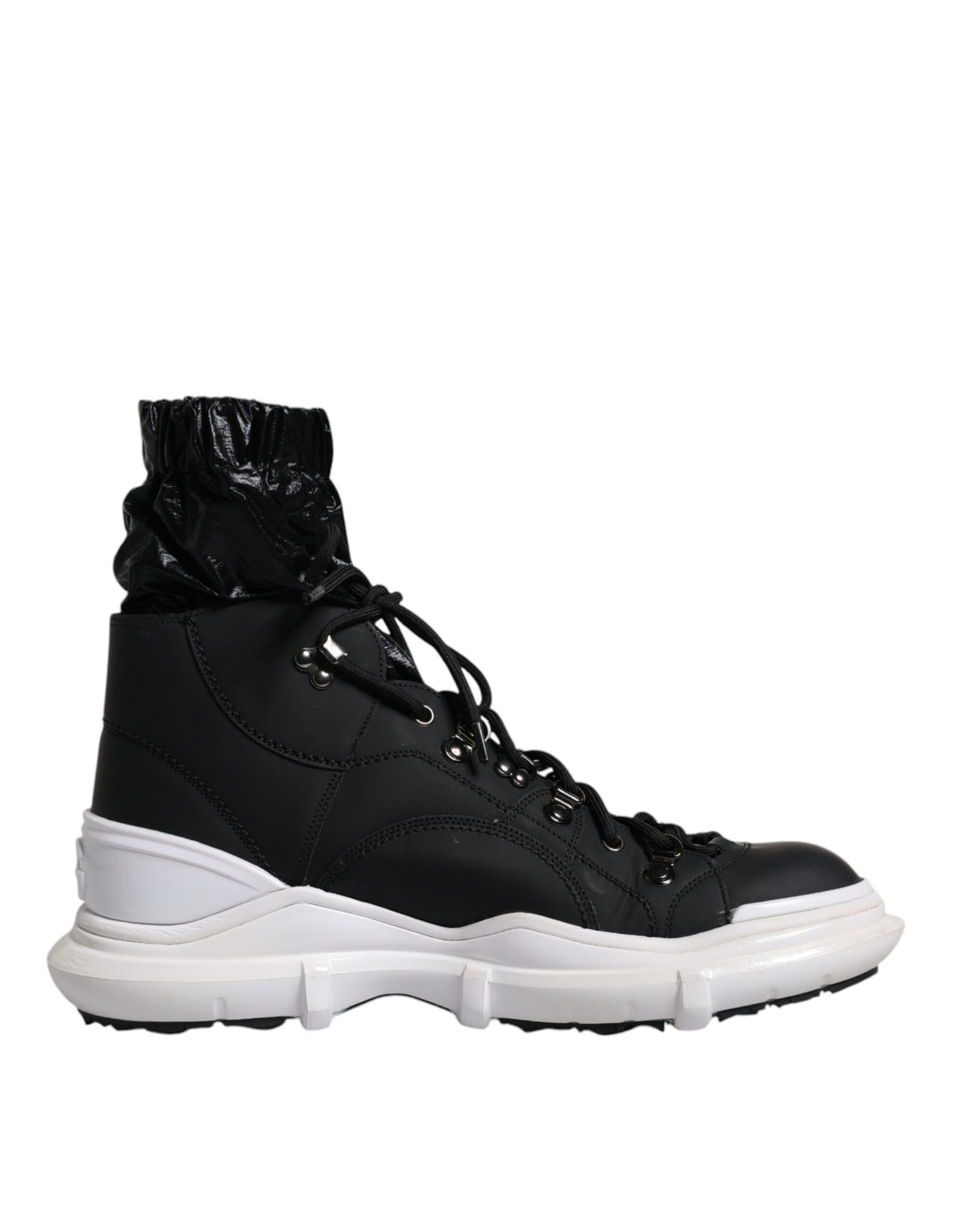 Dolce & Gabbana Black Nylon Galileo High Top Sneakers Shoes -   -  Dolce & Gabbana.