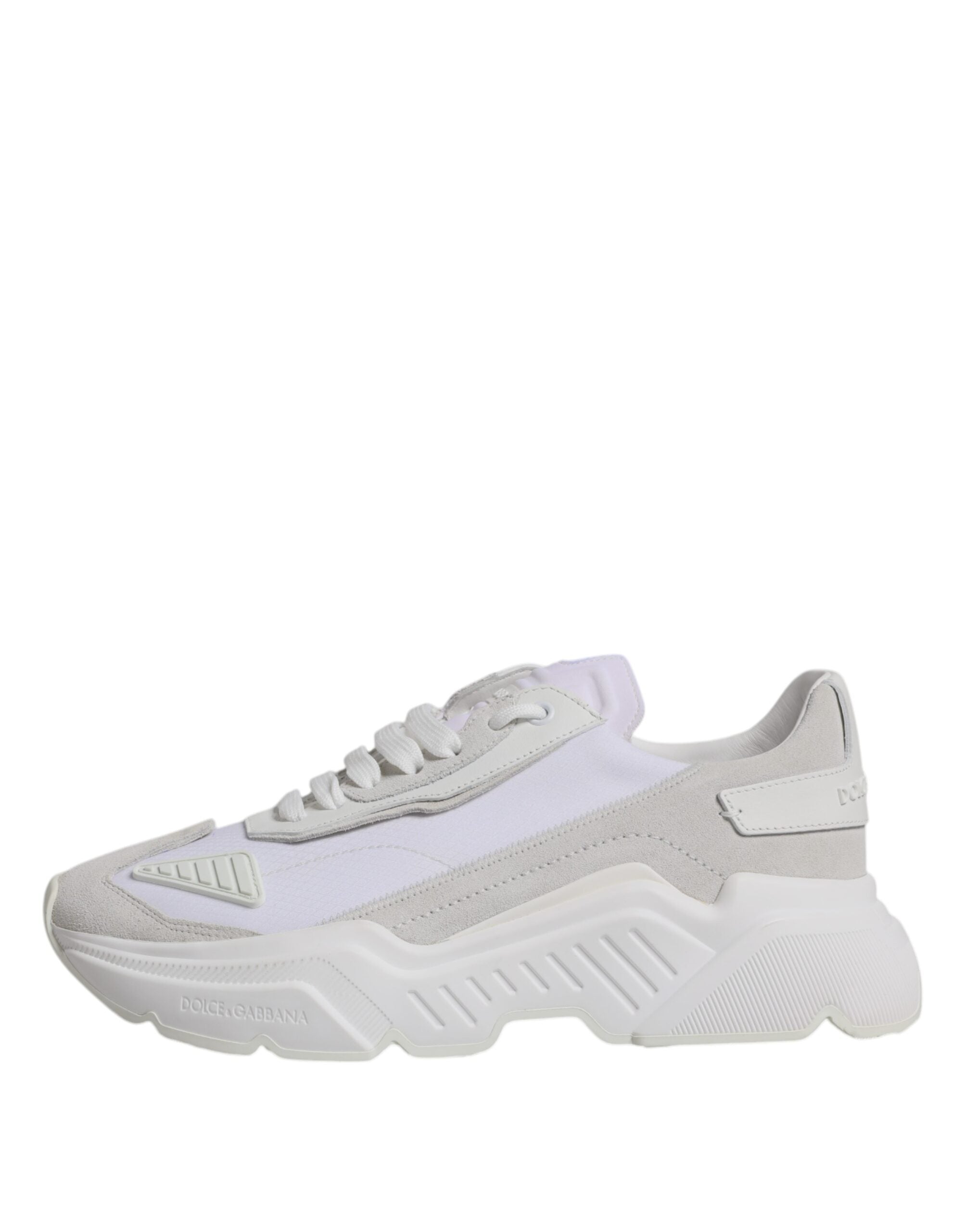 Dolce & Gabbana White Leather Daymaster Low Top Sneakers Shoes -   -  Dolce & Gabbana.