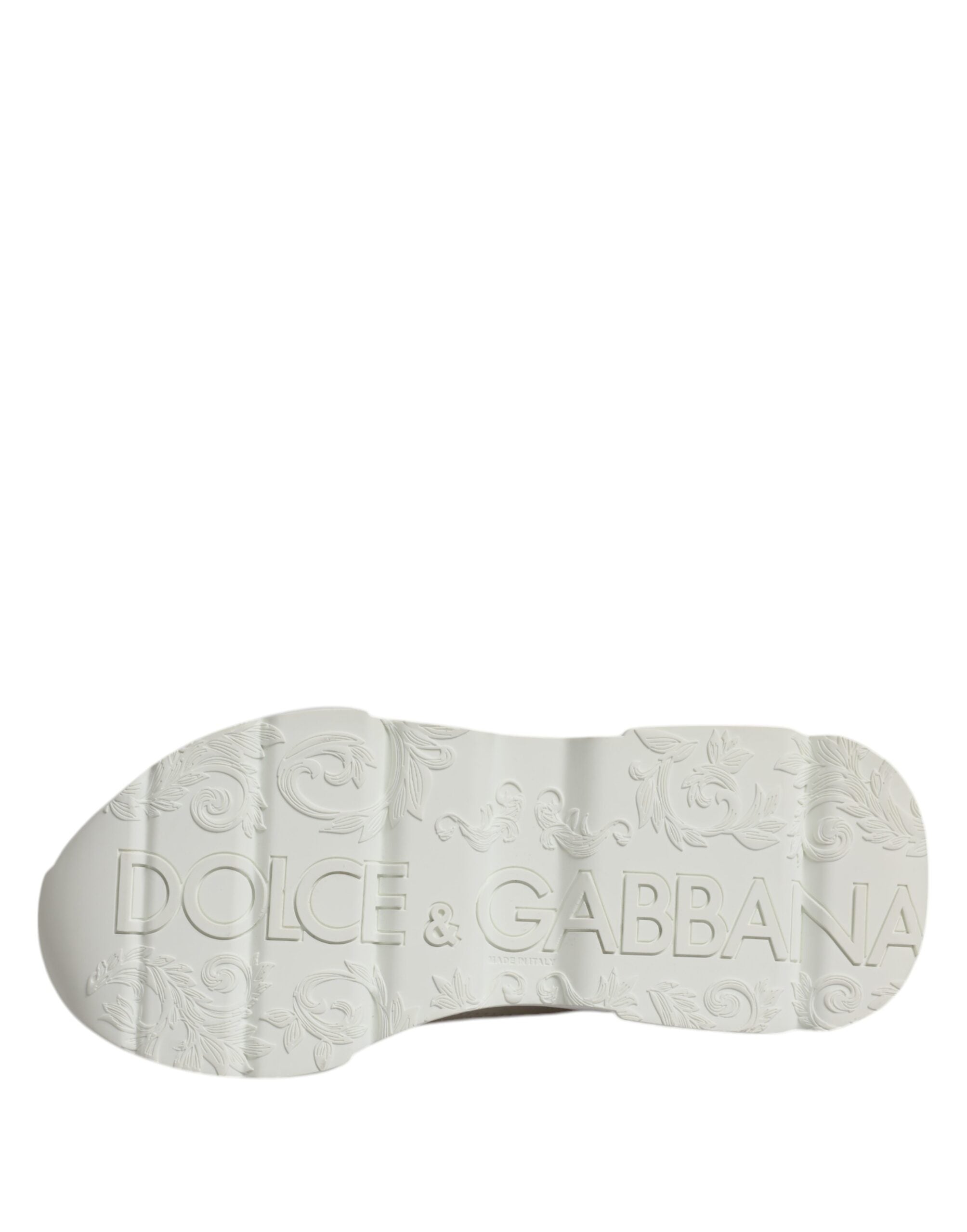 Dolce & Gabbana White Leather Daymaster Low Top Sneakers Shoes -   -  Dolce & Gabbana.