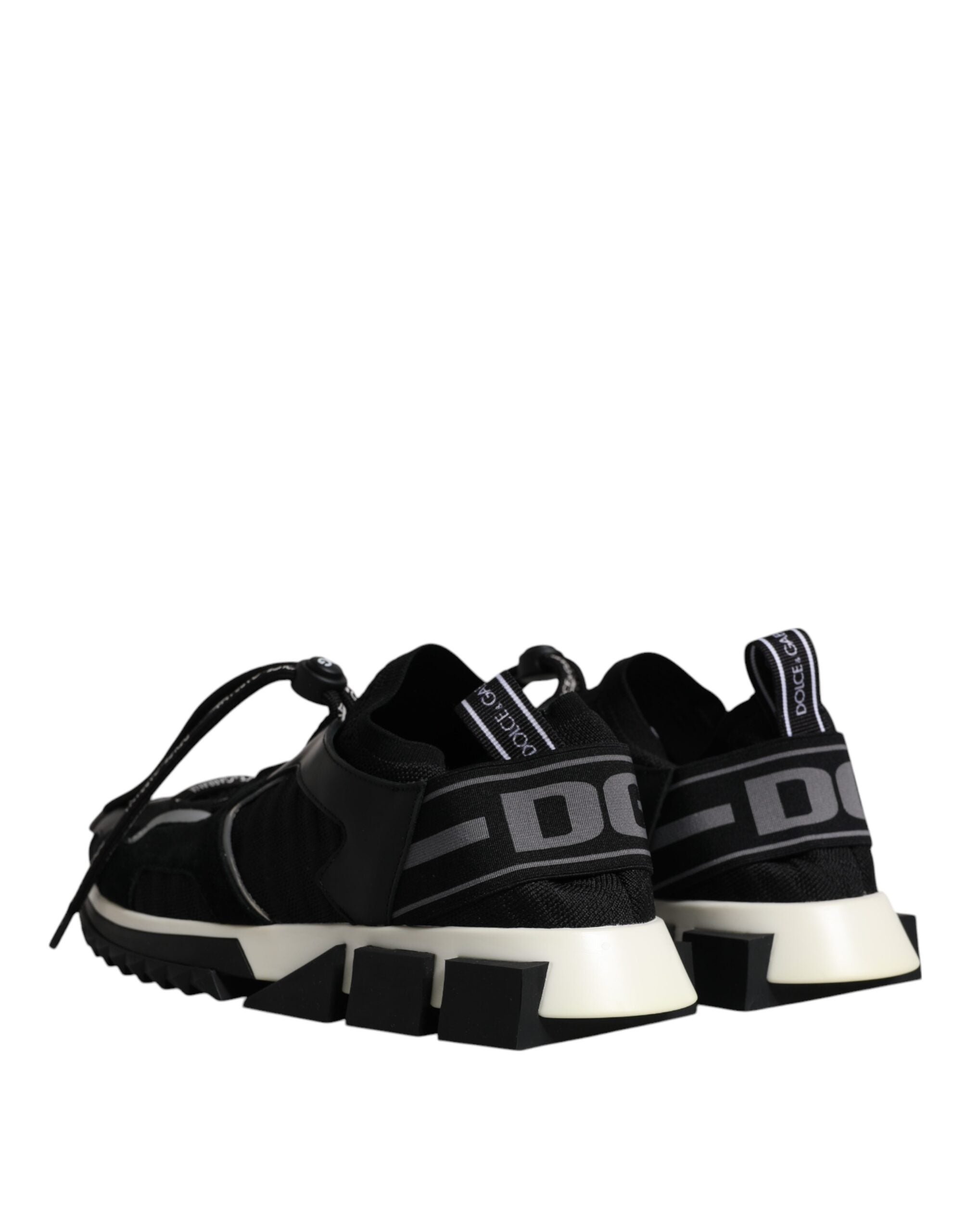 Dolce & Gabbana Black White Logo Sorrento Mens Sneakers Shoes -   -  Dolce & Gabbana.