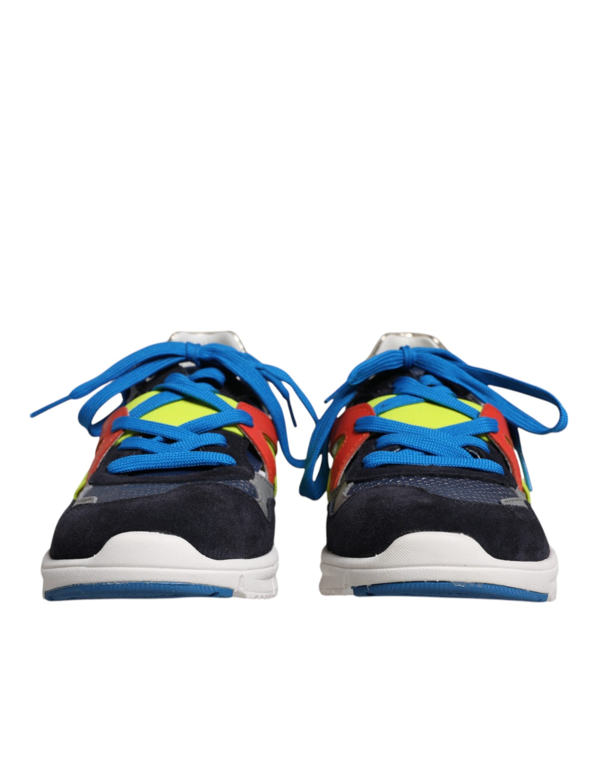 Dolce & Gabbana Multicolor Leather Suede Low Top Sneakers Shoes -   -  Dolce & Gabbana.