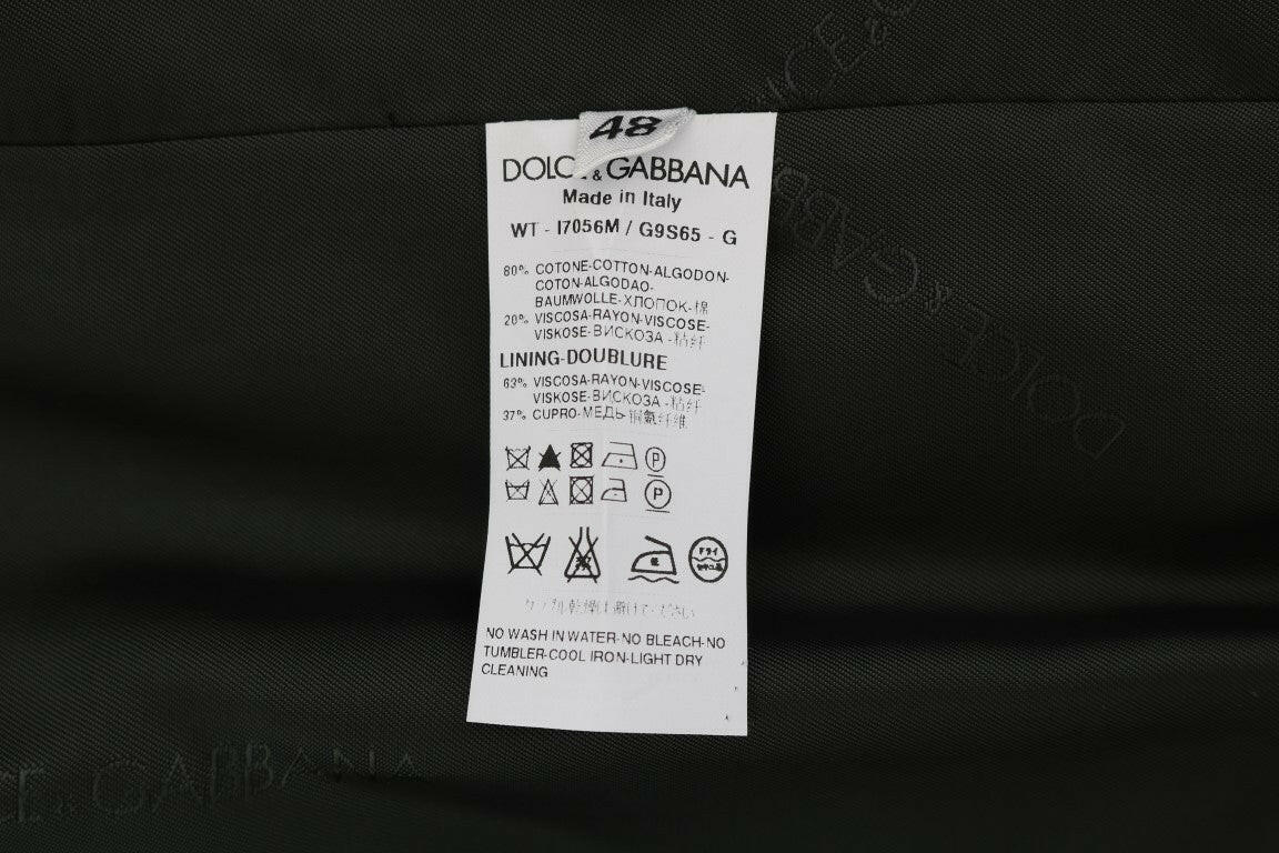 Dolce & Gabbana Black STAFF Cotton Striped Vest -  Vests for Men Suits -  Dolce & Gabbana.