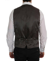 Dolce & Gabbana Gray STAFF Cotton Striped Vest -  Vests for Men Suits -  Dolce & Gabbana.