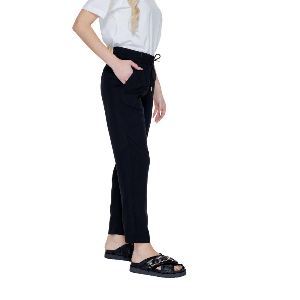 Street One Black Viscose Pant -   -  Street One.