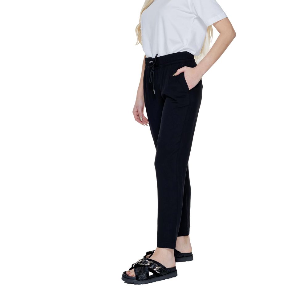 Street One Black Viscose Pant -   -  Street One.