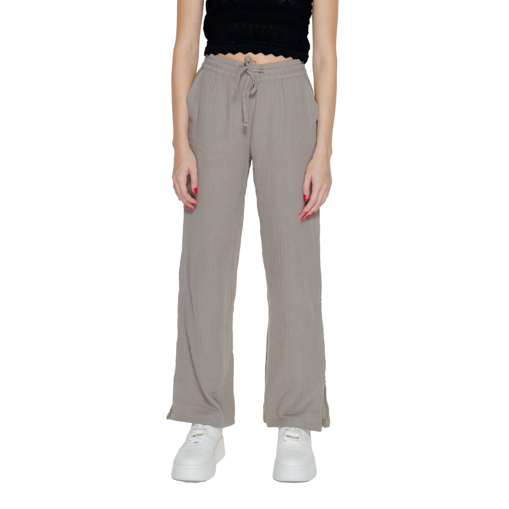 Jacqueline De Yong Beige Cotton Pant -   -  Jacqueline De Yong.