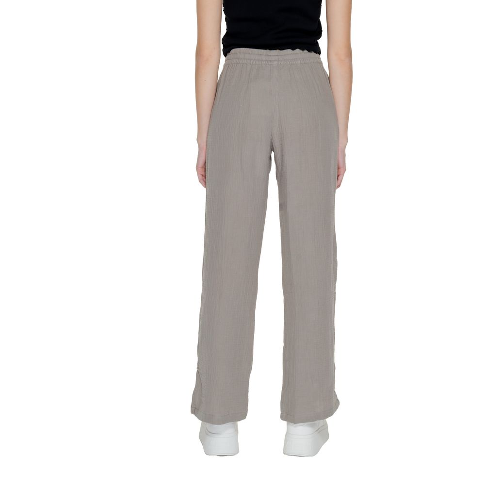 Jacqueline De Yong Beige Cotton Pant -   -  Jacqueline De Yong.