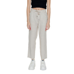 Street One Beige Linen Pant -   -  Street One.